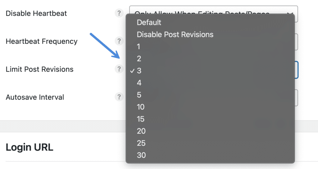 Disable or limit WordPress revisions