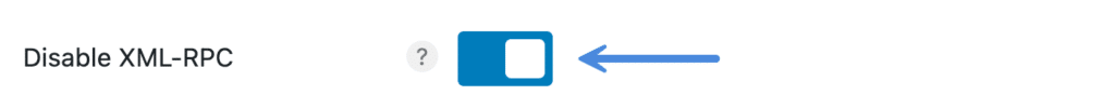 Disable XML-RPC with Perfmatters plugin