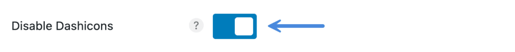 Remove Dashicons