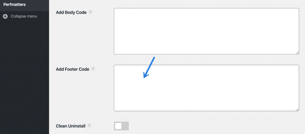 WordPress add code to footer