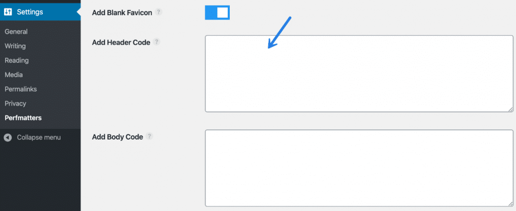 WordPress add code to head