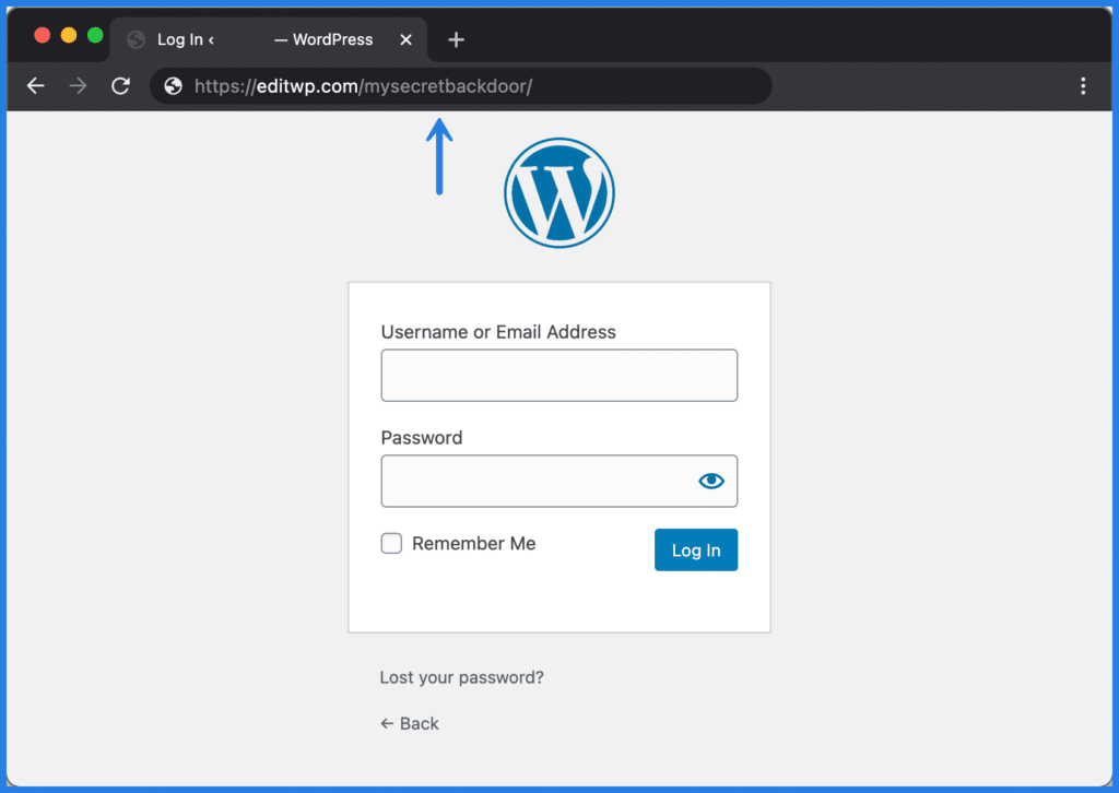 Change WordPress login URL