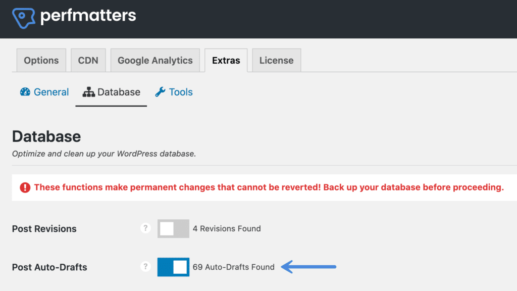 WordPress auto-drafts