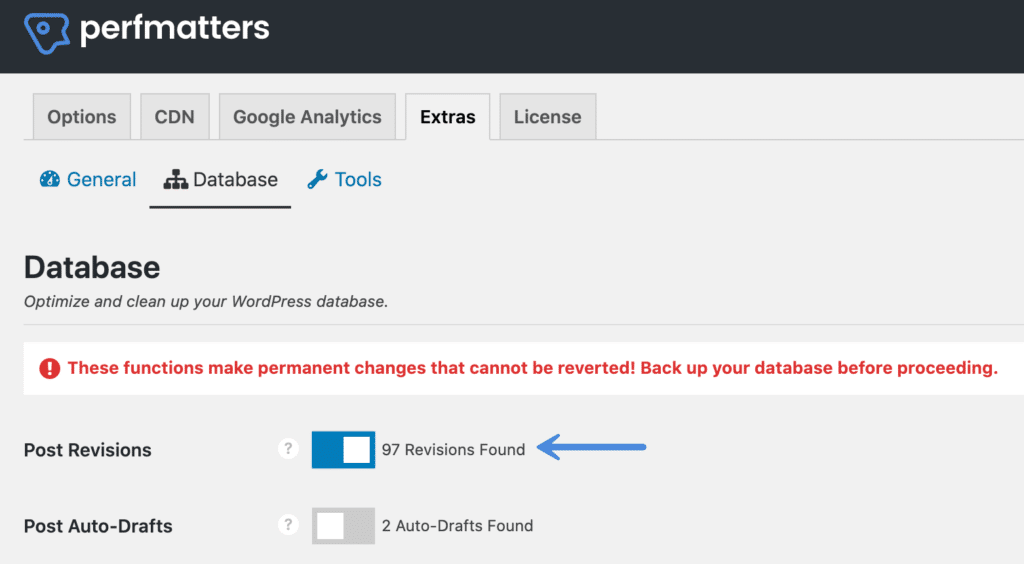 WordPress post revisions