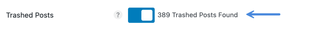 WordPress Trashed Posts