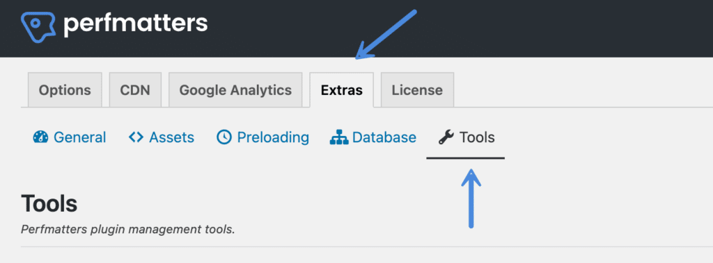 Perfmatters Tools