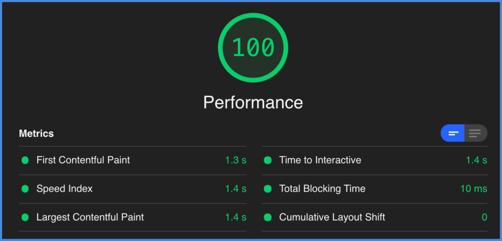 Perfmatters Google Core Web Vitals