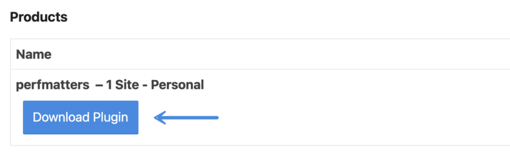 Download Perfmatters plugin