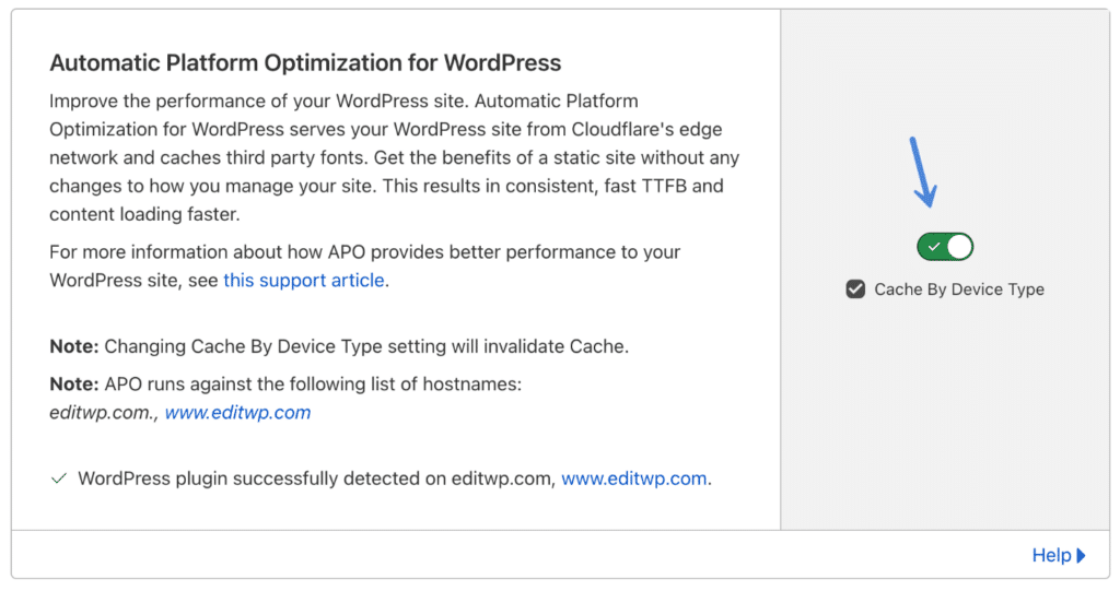 Cloudflare Automatic Platform Optimization for WordPress