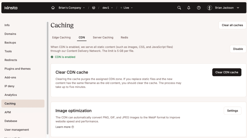 Kinsta CDN powered by Cloudflare