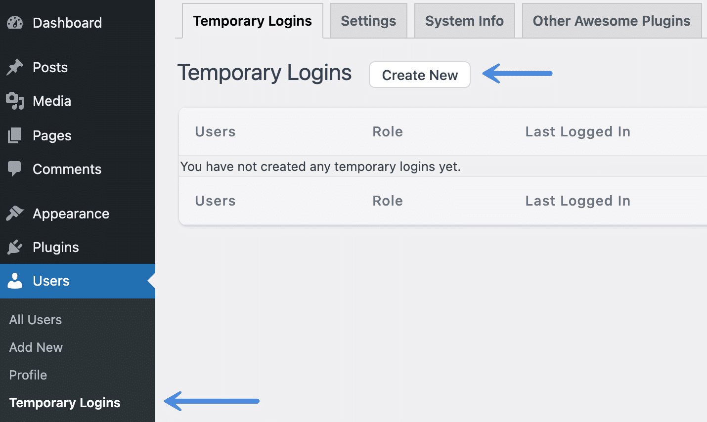 How to create a temporary WordPress login (without sharing password)
