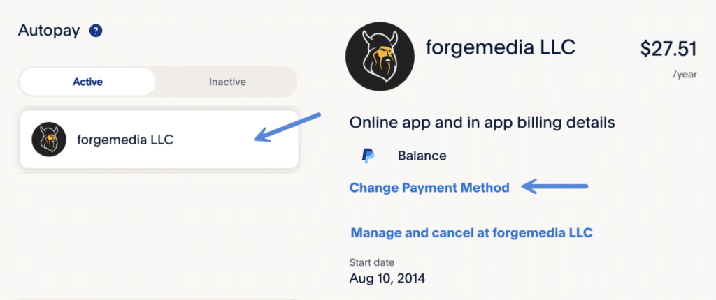 Automatic payments