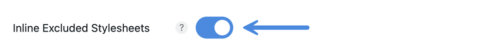 Inline excluded stylesheets in Perfmatters