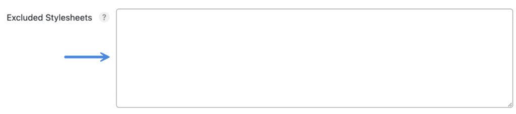 Excluded stylesheets