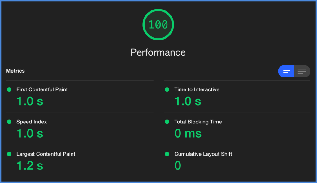 Perfmatters Google Core Web Vitals