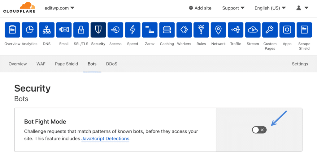 Cloudflare Bot Fight Mode