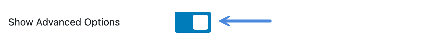 How to show advanced options - Perfmatters