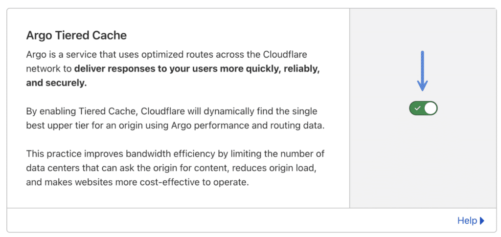 Cloudflare Argo tiered cache