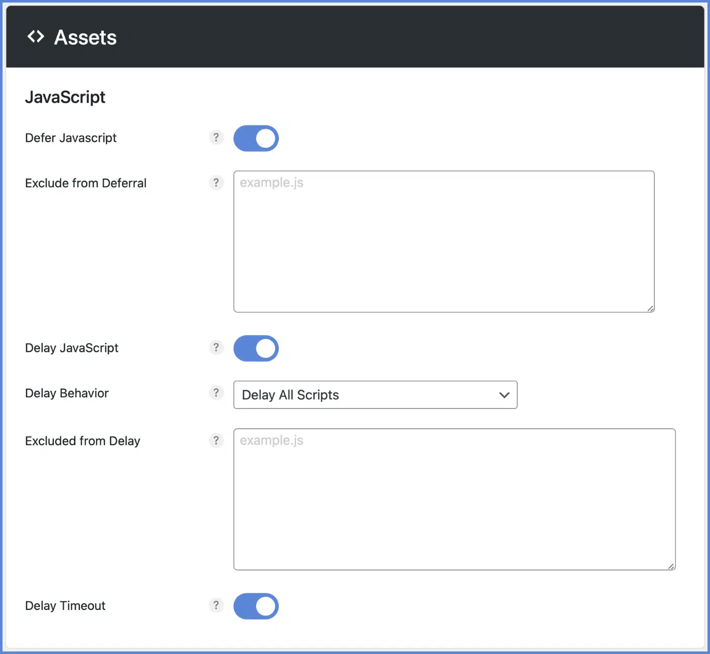 Perfmatters features (quick-toggles, Script Manager, lazy loading, more)