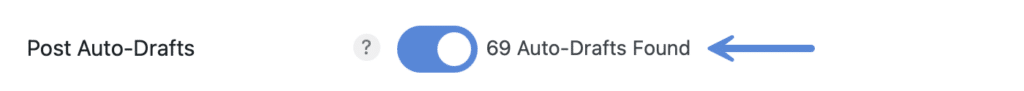 WordPress auto-drafts