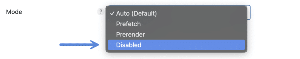 Disable Speculative Loading in WordPress