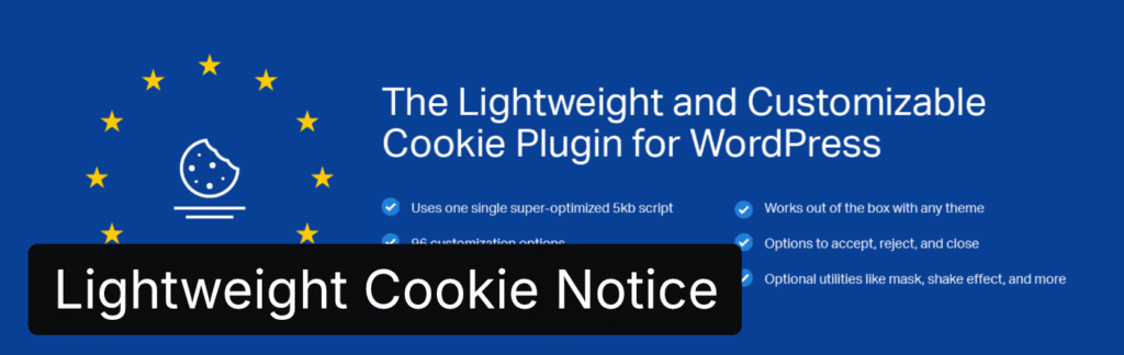 Lightweight Cookie Notice plugin