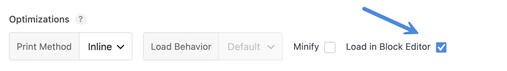 Load CSS in block editor