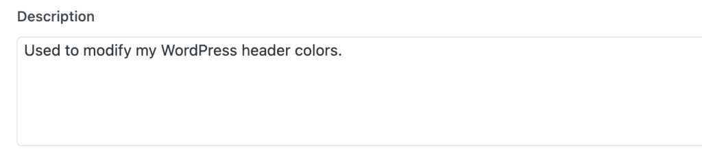 Description on code snippet